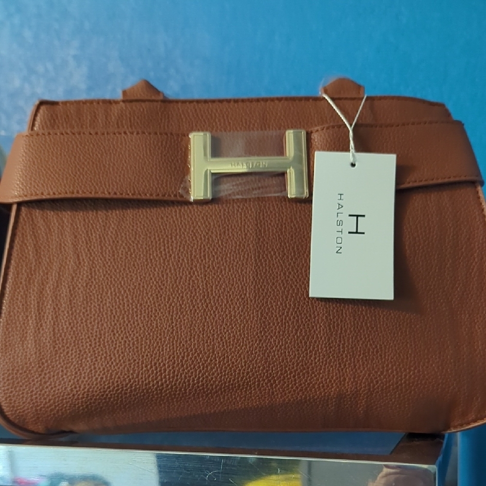 Halston Heritage Brown Leather Women's Bag